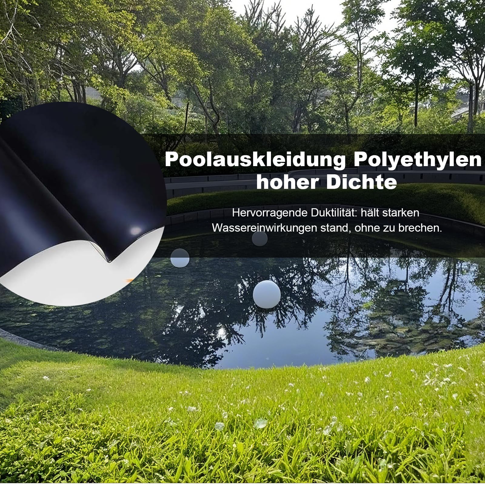 Czarna folia EPDM - wodoodporna, wszechstronna, trwała do podniesionych łóżek ogrodowych, sznurowania i projektów DIY - idealne rozwiązanie do użytku na zewnątrz