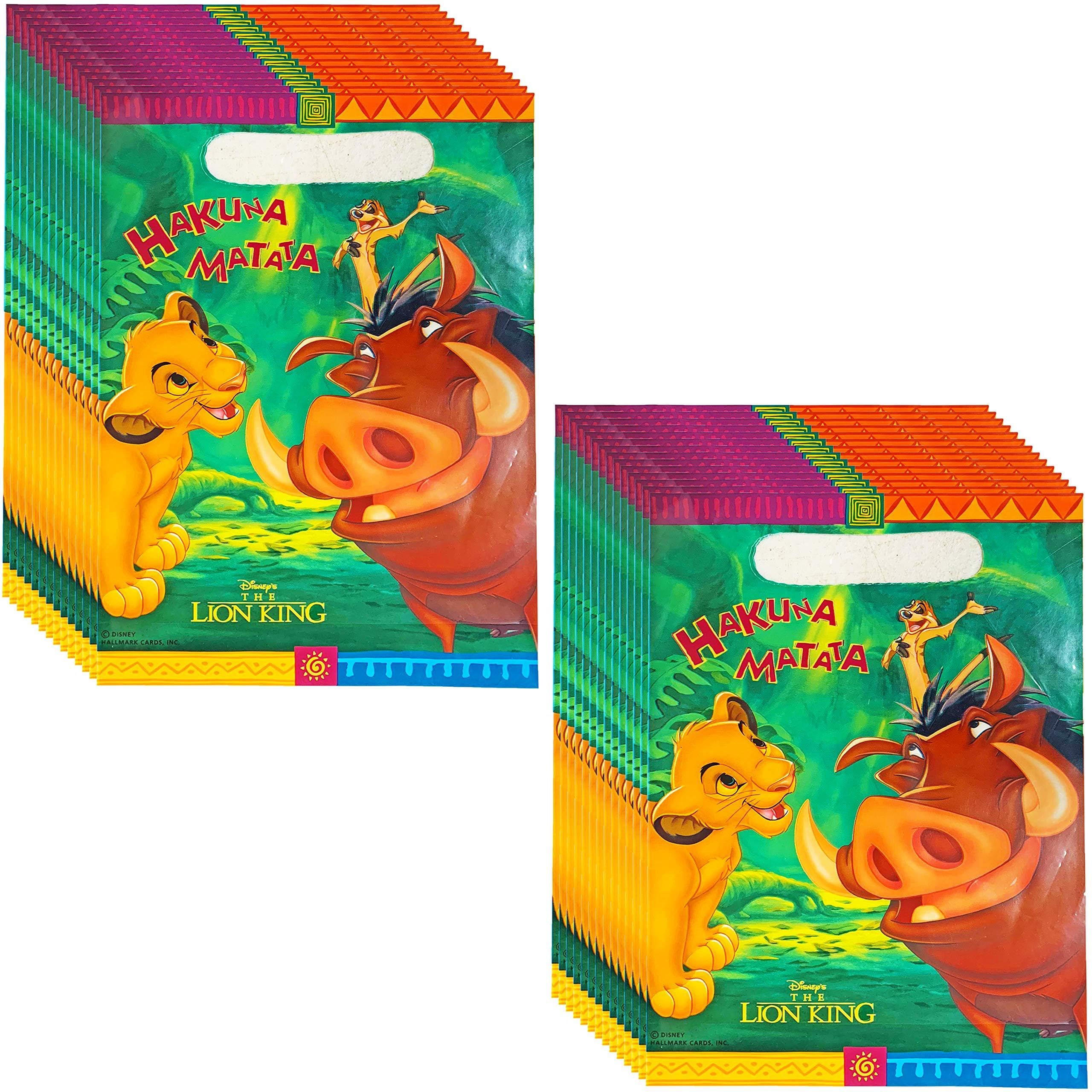 Disney The Lion King Deluxe Party Supplies Treat Bags Bundle for 16 Guests!