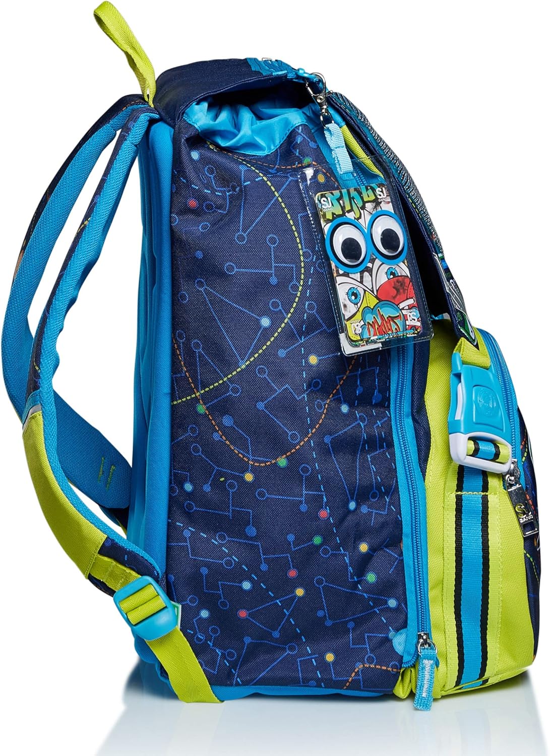 Seven Zaino Estensibile Big - Ledtech Boy, Zaino Bambini e ragazzi, Blu (Blue), Taglia unica Seven Zaino Estensibile Big - Ledtech Boy, Zaino Bambini e ragazzi, Blu (Blue), Taglia unica