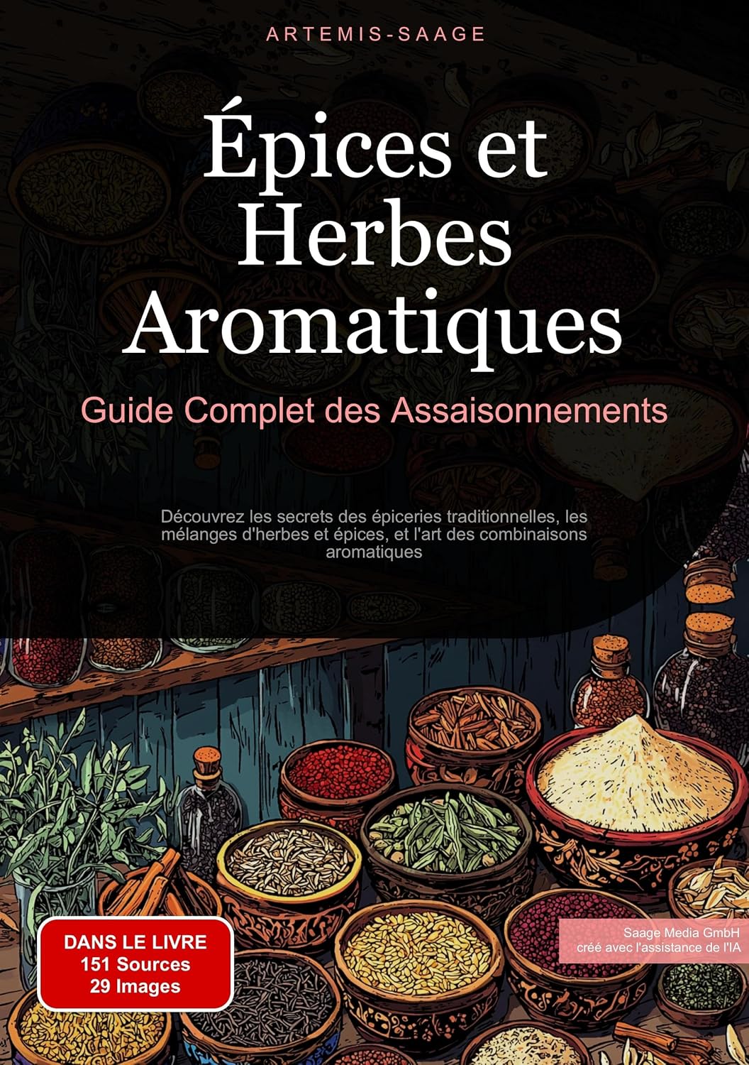 Épices et Herbes Aromatiques: Guide Complet des Assaisonnements: Découvrez les secrets des épiceries traditionnelles, les mélanges d'herbes et épices, ... combinaisons aromatiques (French Edition)