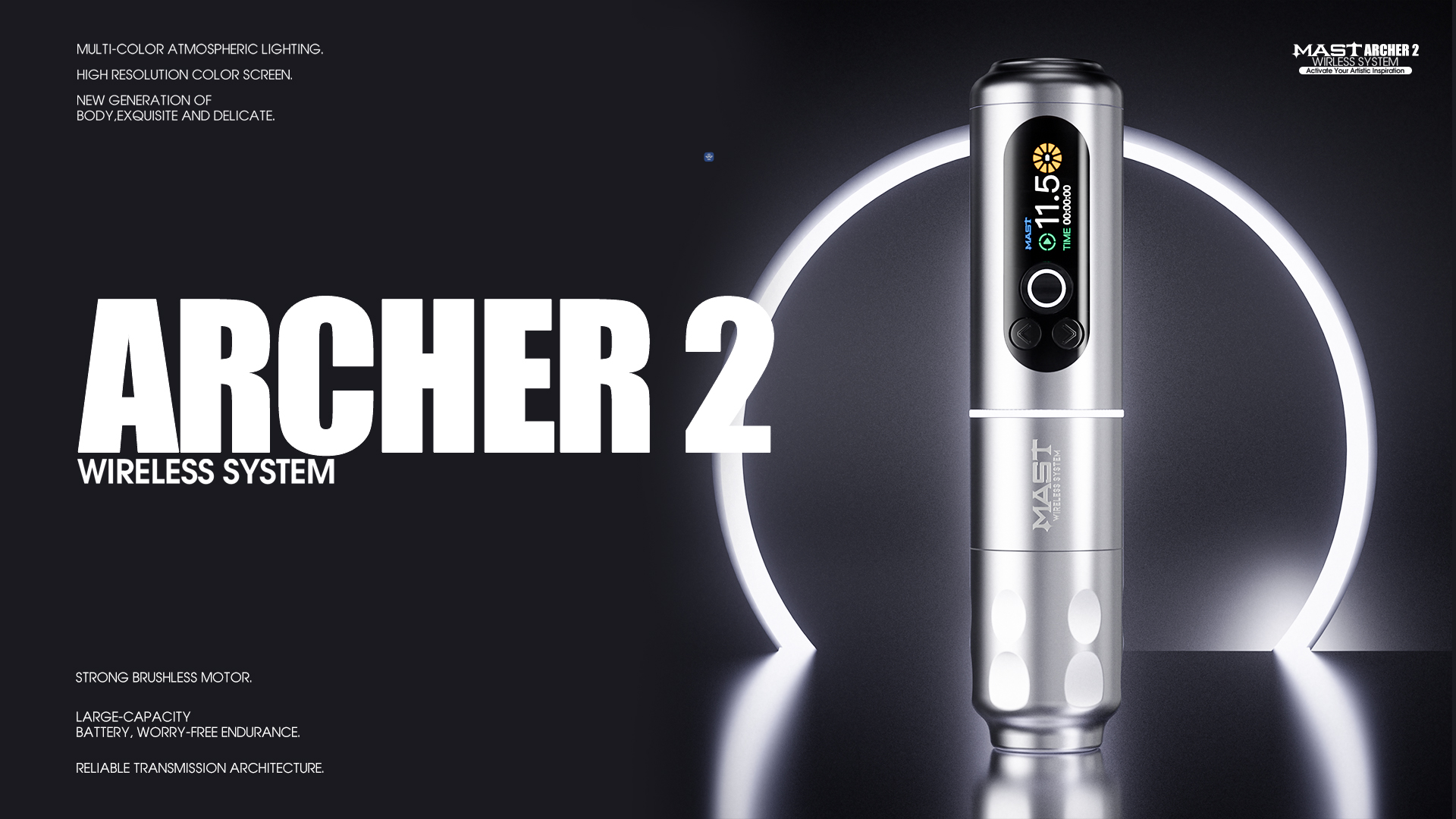 Amazon.com: Mast Archer2 Tattoo Gun Kit Wireless Tattoo Pen