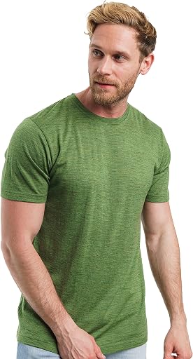 Merino.tech Merino Wool T-Shirt Mens - 100% Merino Wool Undershirt Lightweight Base Layer
