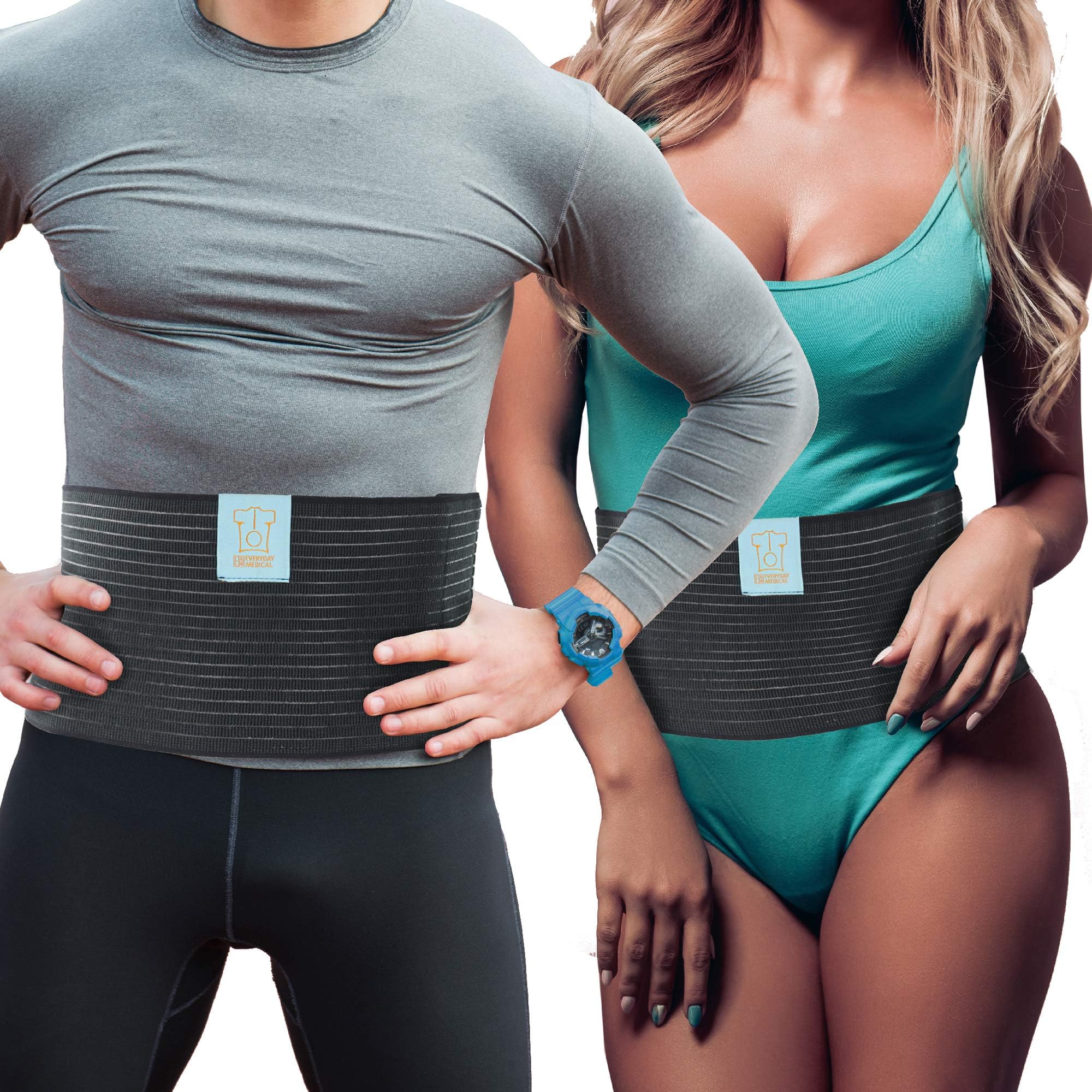 Post Surgery Abdominal Binder For Men And Women - Medical Grade Stomach Compression Brace for Waist and Abdomen Surgeries such as Gastric Bypass, Liposuction, C-Section, Tummy Tuck
