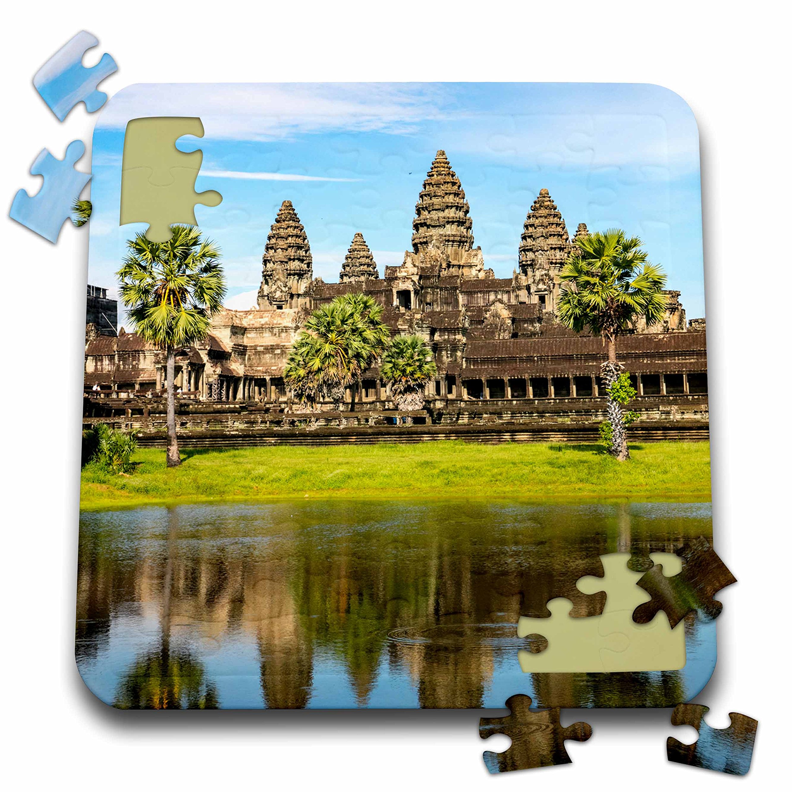 3dRose The Famous Angkor Wat, Angkor, Cambodia - Puzzle, 10 by 10-inch (pzl_277060_2)