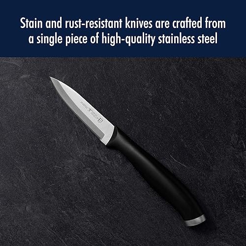 Miniatura 4 de HENCKELS Silvercap - Juego de cuchillos de cocina de 3 piezas, cuchillo de chef, cuchillo de pelar, cuchillo utilitario, diseño alemán informado por