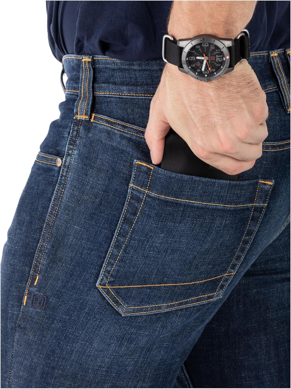 5.11 Tactical Men’s Slim Fit Defender-Flex Jean - 7-Pocket Mechanical Stretch Denim Performance Utility Pants, Style 74465ABR - Image 5