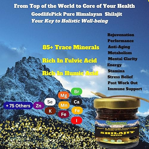 Miniatura 2 de Shilajit Pure Himalayan Organic. 77% ácido fúlvico natural oro estándar pura Shilajit resina de altos picos del Himalaya, más de 85 minerales traza,