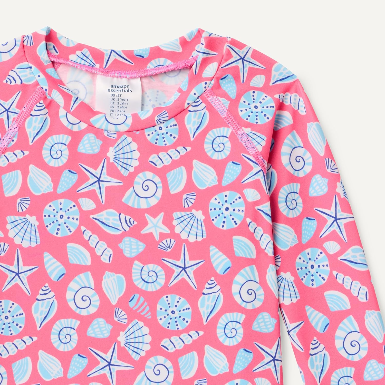 Amazon Essentials Girls' Long Sleeve Rash Guard Three-Piece Bikini Swim Set
