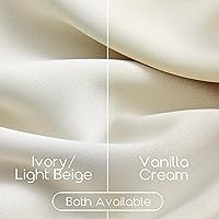 Vista 2 de SHINELAND Cortinas opacas de 102 pulgadas para sala de estar, cortinas opacas con pestaña trasera de 102 pulgadas de largo para dormitorio