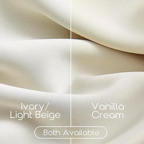 Miniatura 2 de SHINELAND Cortinas opacas de 102 pulgadas para sala de estar, cortinas opacas con pestaña trasera de 102 pulgadas de largo para dormitorio