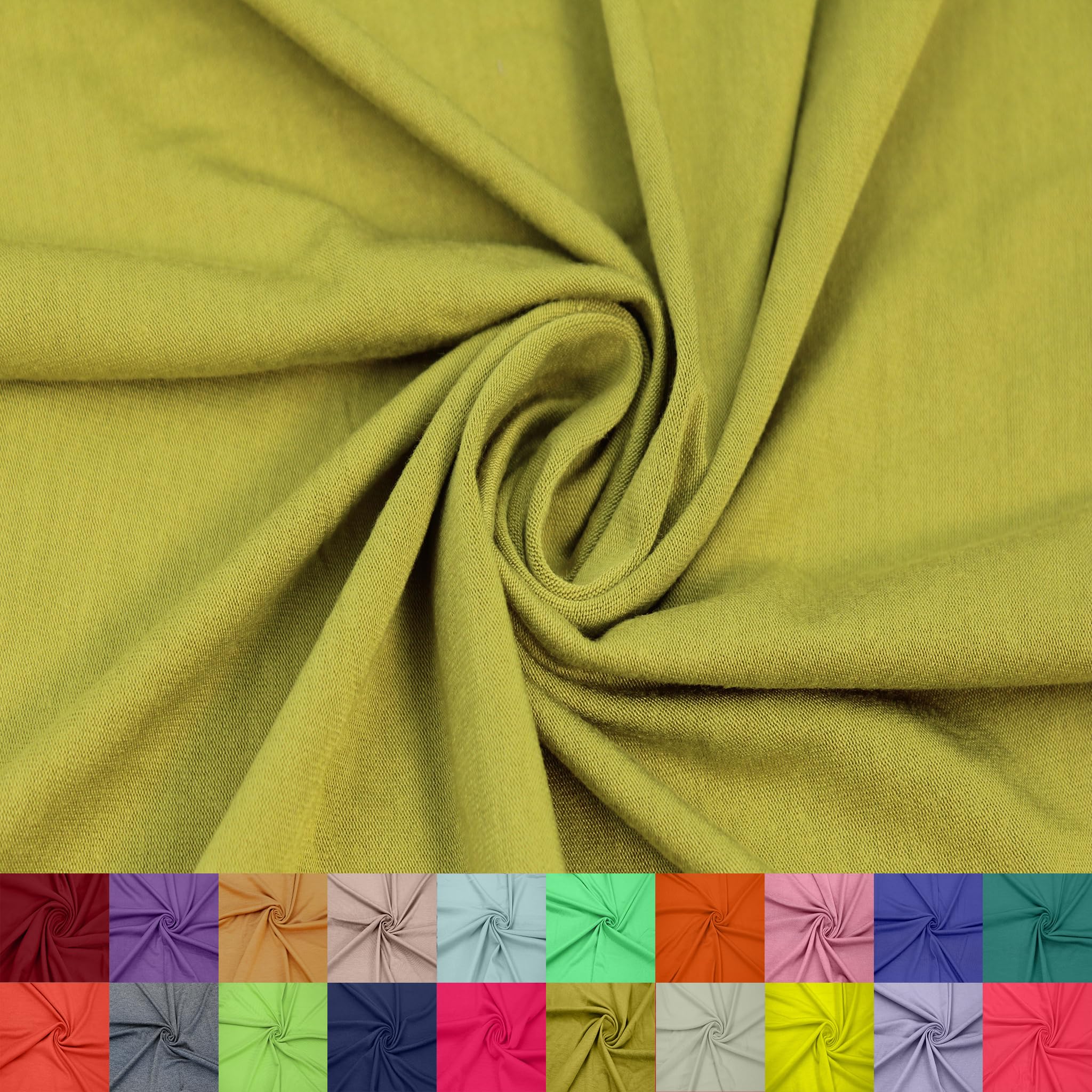60" Wide Rayon Spandex Jersey Knit Fabric by The Yard - 4-Way Stretch, 200GSM, Medium Weight -Soft & Breathable - Apparel, Accessories, Maternity & Decorations — view 29