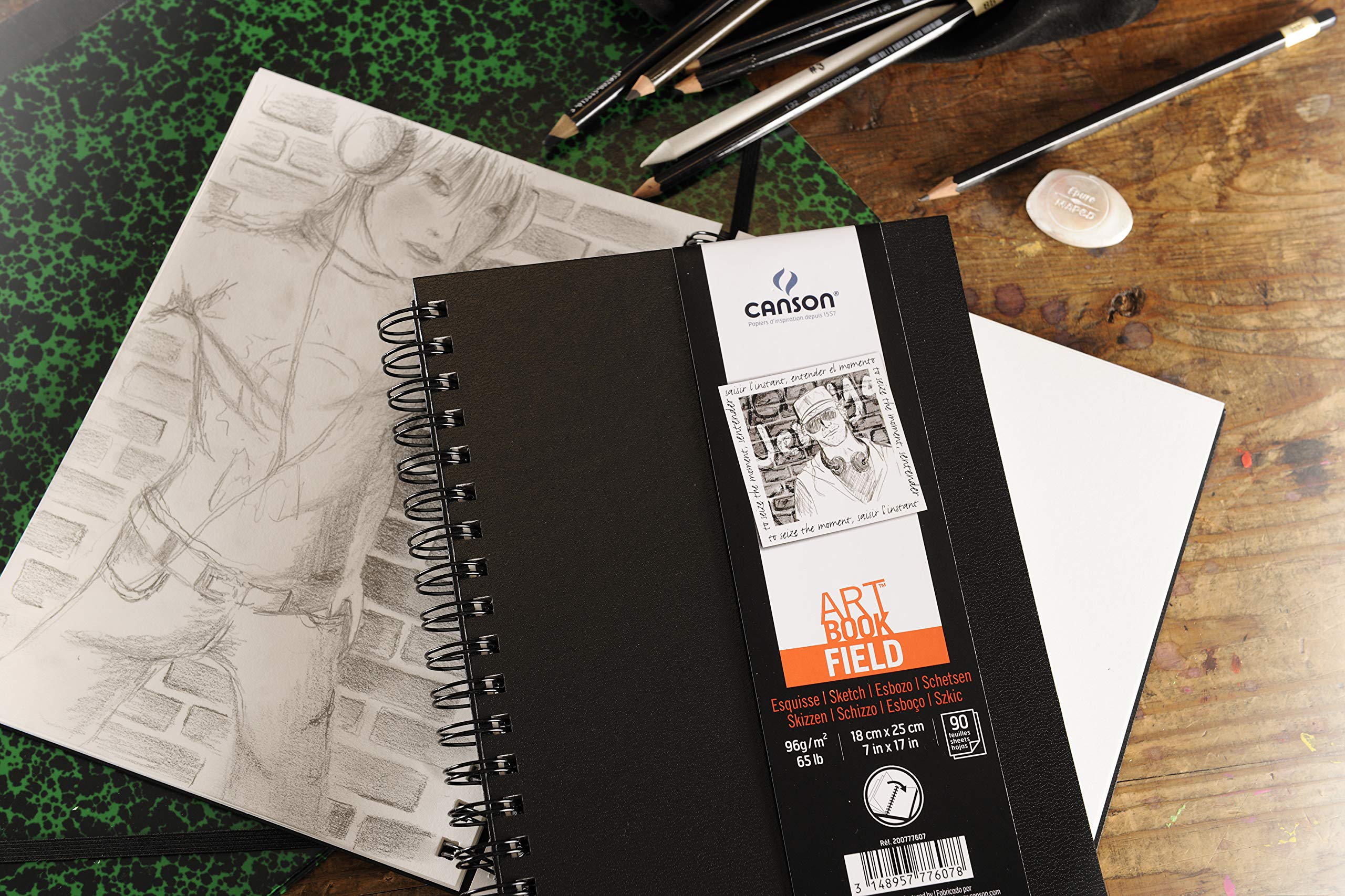 CANSON ArtBook Field Sketchbook 12.5 x 18 cm with 90 Sheets