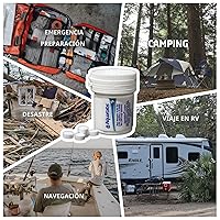 Vista 5 de Aquatabs Tabletas de purificación de agua (397 mg, paquete de 100). Sistema de filtración de agua para camping, navegación, agua de emergencia, kit