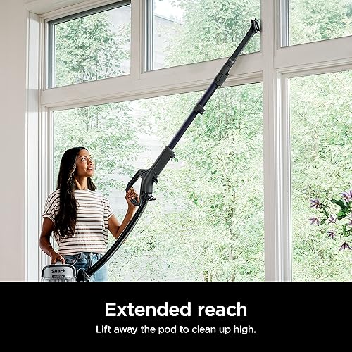 Miniatura 6 de Shark AZ2001AMZ Vertex DuoClean PowerFins Aspiradora vertical, con sistema elevador eléctrico y cepillo autolimpiable, Lila Oscuro, 1 qt