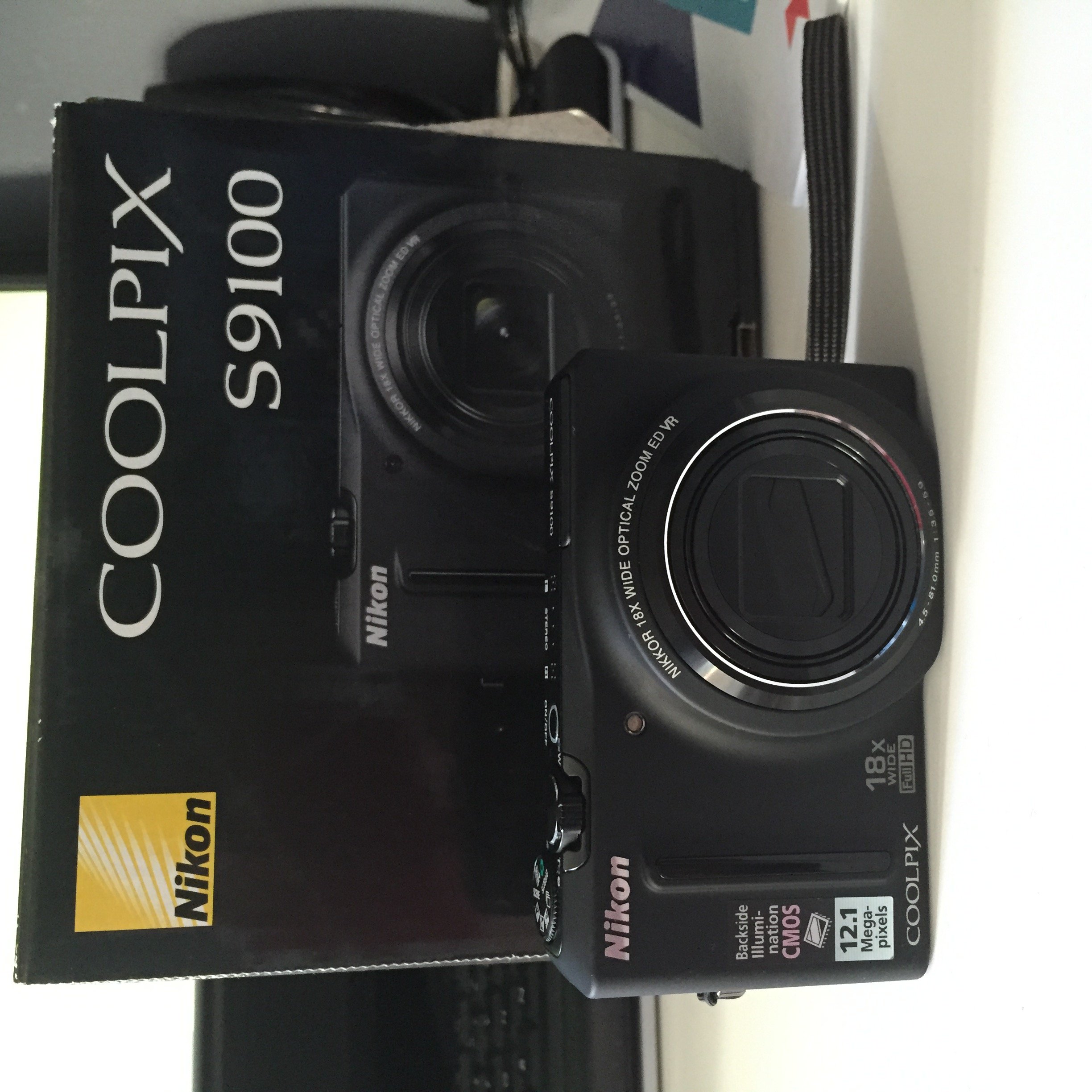 Nikon COOLPIX S9100 Compact Digital Camera - Black (12.1MP