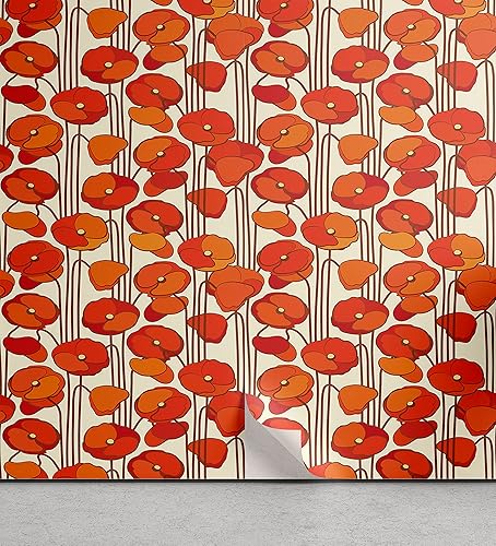 Miniatura 9 de Ambesonne - Turquoise - Papel tapiz autoadhesivo, con tema oceánico, clásico y de verano con olas, espirales abstractos y líneas de floritura