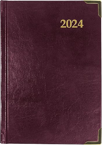 Miniatura 10 de Brownline Planificador diario ejecutivo 2024, libro de citas, 12 meses, enero a diciembre, encuadernación cosida, 7.125 x 4.875 pulgadas, trilingüe,