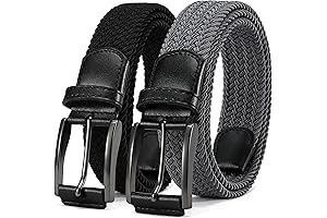 CHAOREN Mesh Belt for Men 2Pack