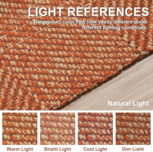 Miniatura 85 de Collive - Tapete de 27 x 43 pulgadas, lavable a máquina, para interiores y exteriores, de bajo perfil, suave algodón tejido a mano, para baño