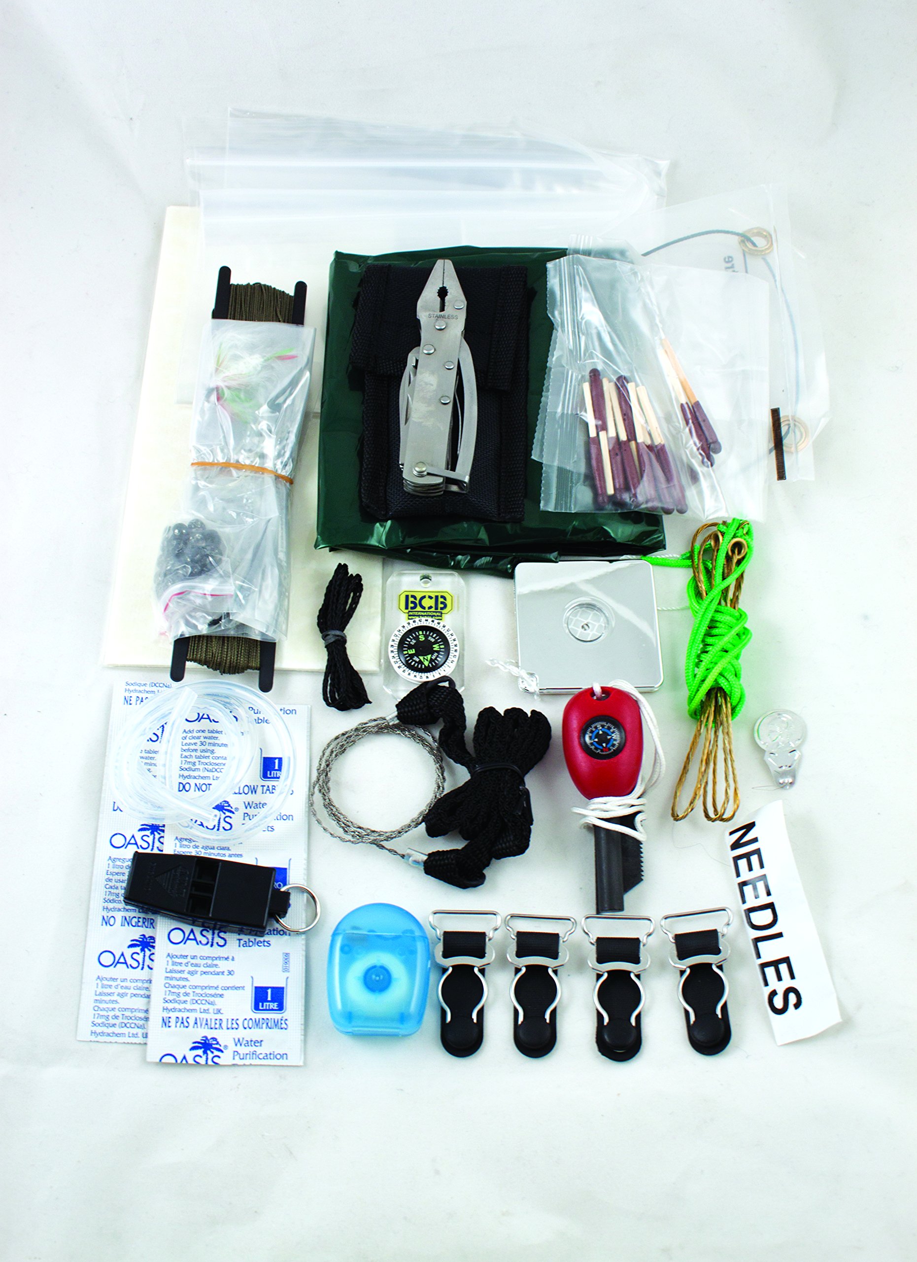 Bushcraft BCB - Kit de Supervivencia (Bolsa), Color Negro