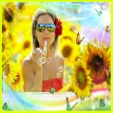 Natural Sunflowers Photo Frames