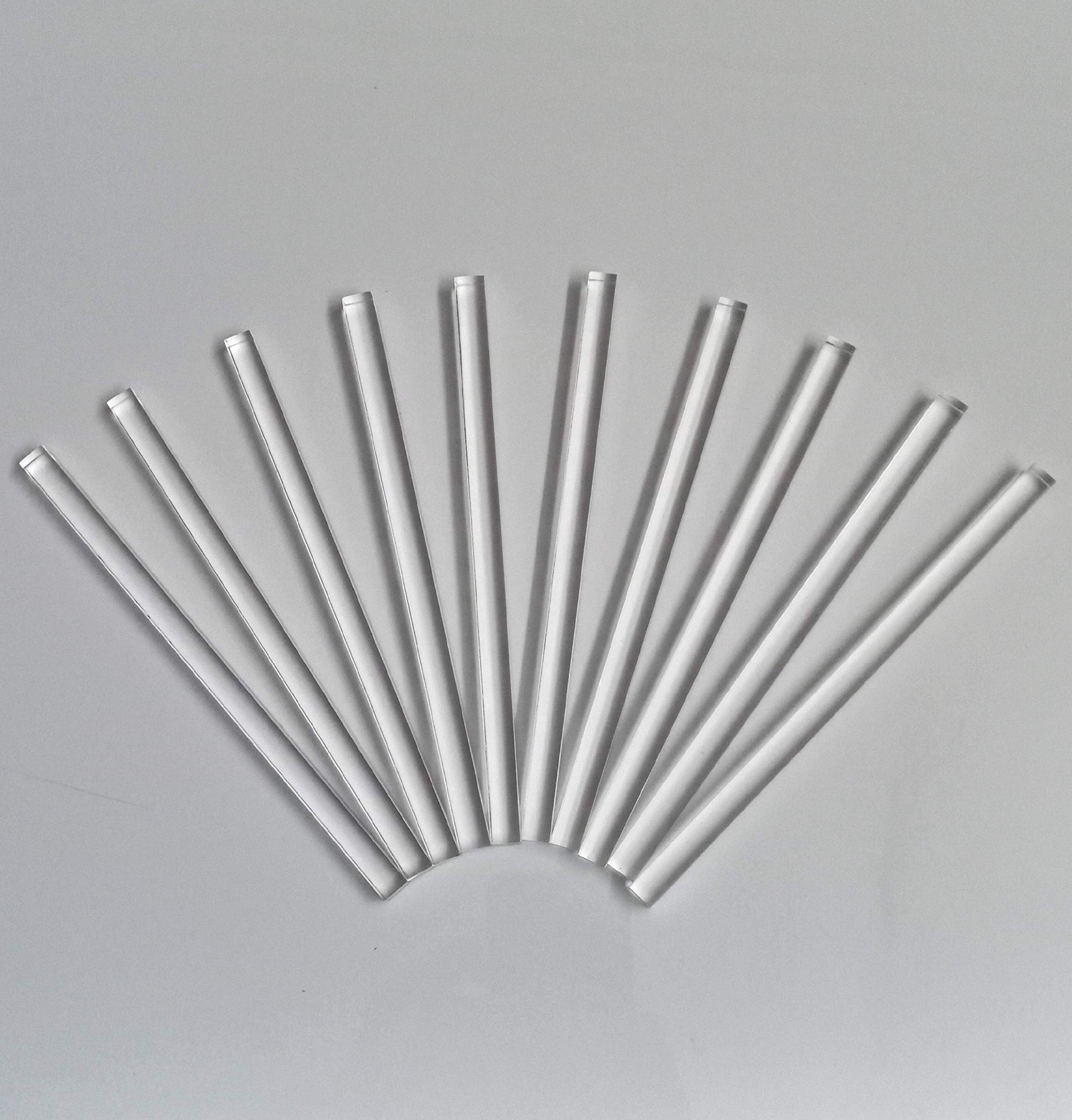 Jelly Bean Acrylic Stirrer 152 X 8 Mm Set of 12Pcs (Transparent)