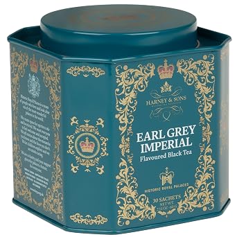 Harney & Sons Earl Grey Imperial Tea, 30 Sachets in Tin