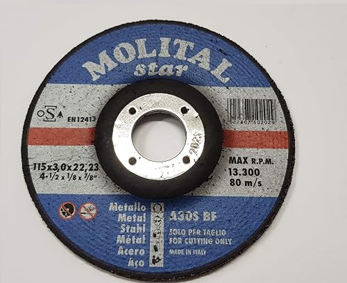 Disque à tronçonner pour métal 115 x 3 x 22,23 mm – molital