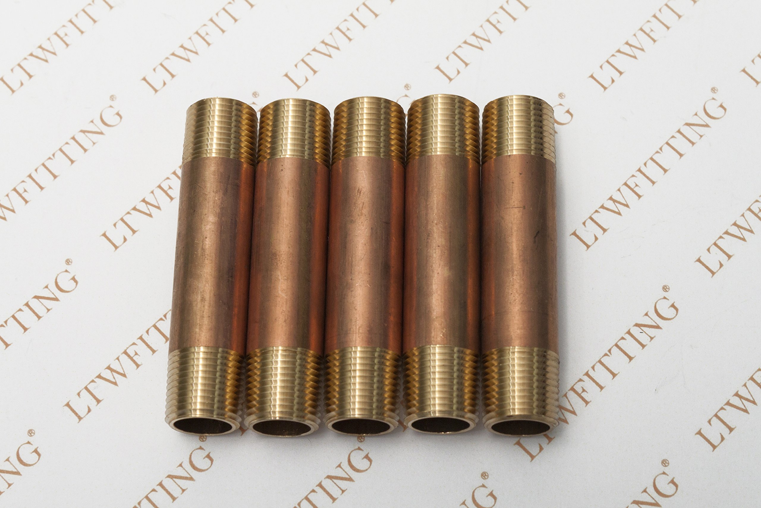 Generic Laiton Mamelon de tuyauterie Raccord mâle de 3/20,3 cm NPT 3/8" NPT Male x 3" Lot de 5