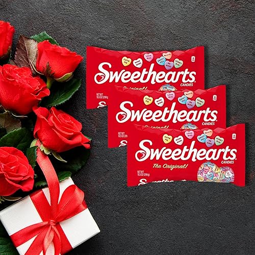 Miniatura 8 de Caramelos de San Valentín The Original Sweethearts Conversation Hearts - Corazones de caramelo para el día de San Valentín, corazones de caramelo a
