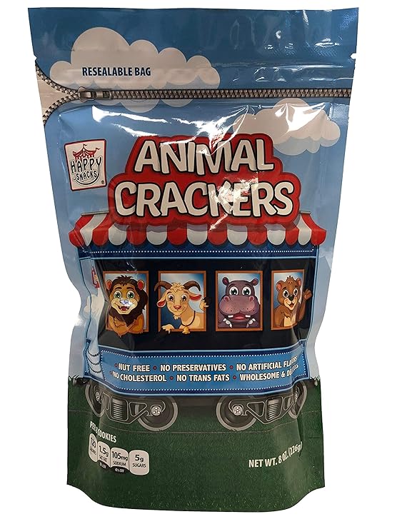 Happy Snacks Animal Crackers Non GMO, Plant Based