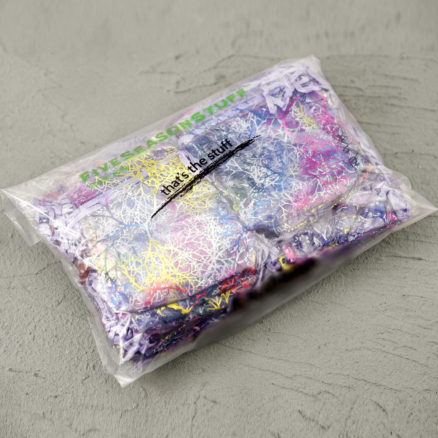 FiveSeasonStuff Organza Wedding Favours Gift Bags Jewellery Birthday Party Baby Shower Arts & Crafts Gift Wrapping Candy DIY Pouches (7cm x 9cm - Image 5