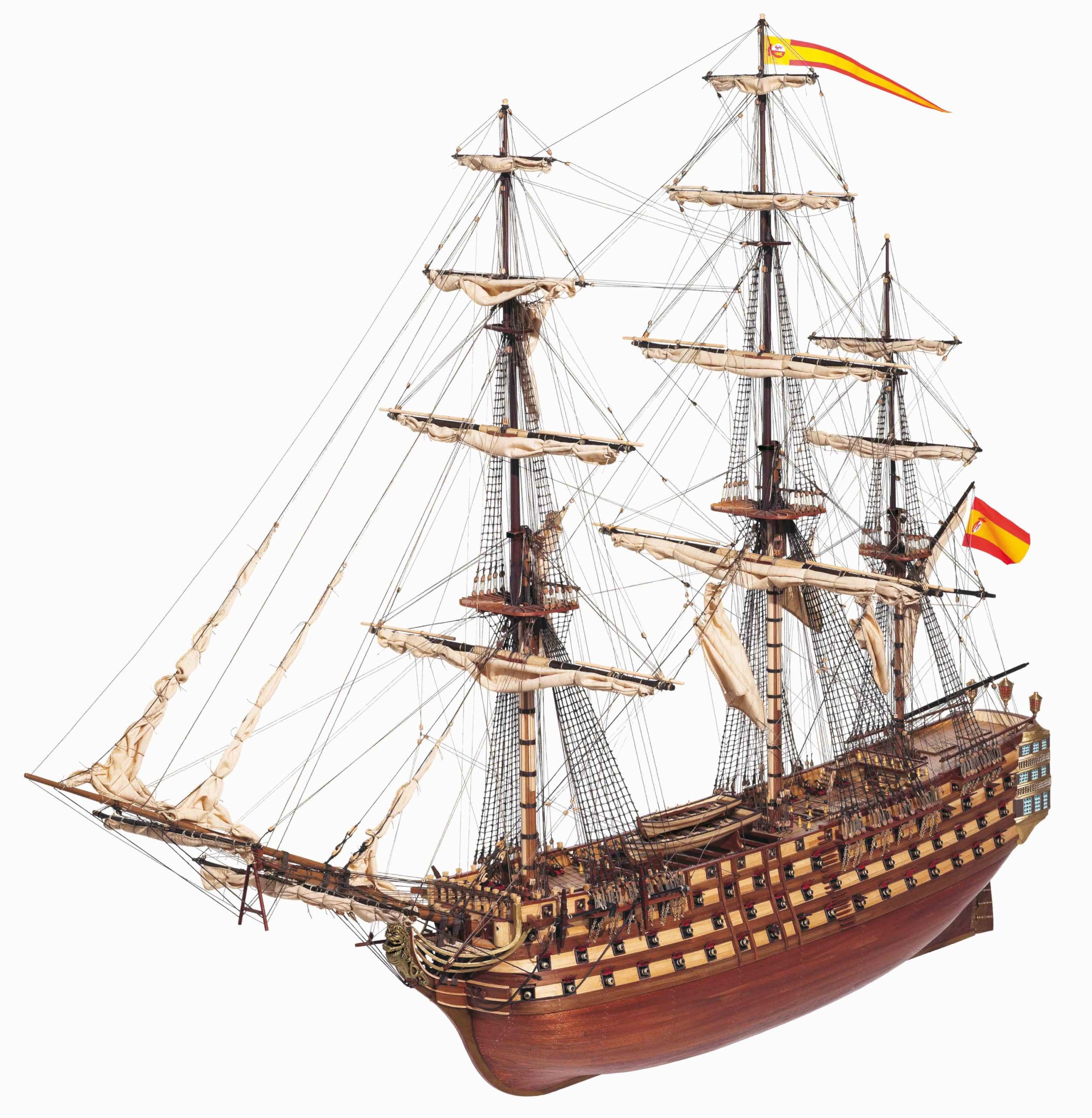 Amazon.com: EarthMark Santisima Trinidad 1:90 Scale Wood and Metal