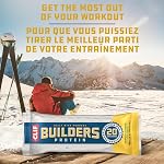 CLIF BUILDERS Protein Bars, Vanilla Almond Flavour, 20 g of Protein, Prepared in Canada, Gluten Free, No Artificial Flavours, 68 g (Pack of 12)