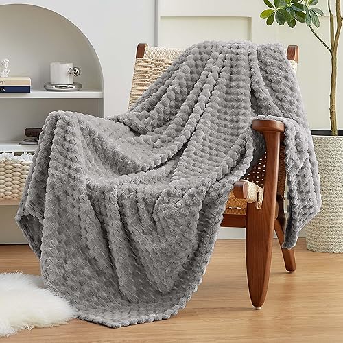EXQ Home Fleece Throw Blanket for Couch or Bed -