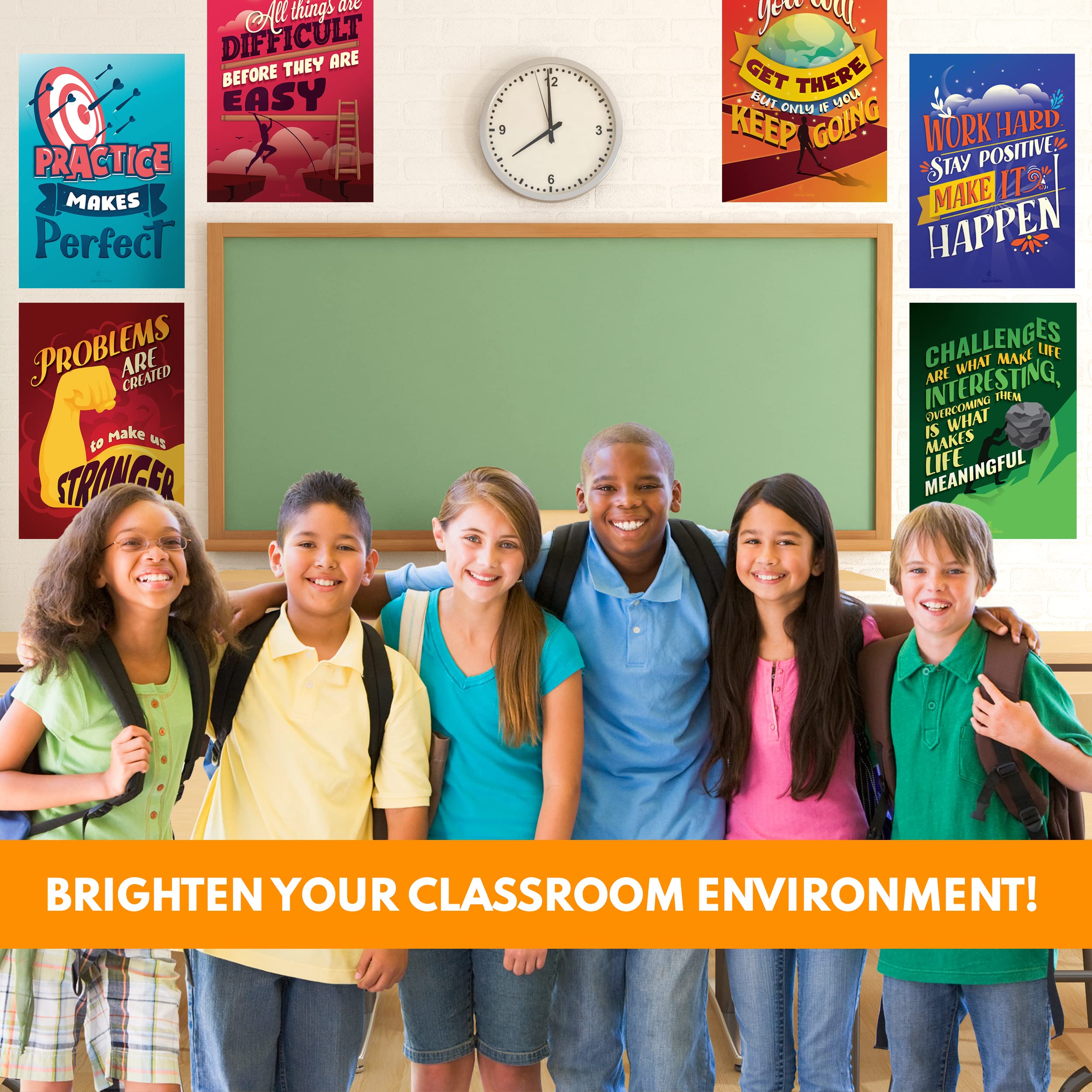 12 Growth Mindset Posters for Classroom 15"x22" Classroom Posters