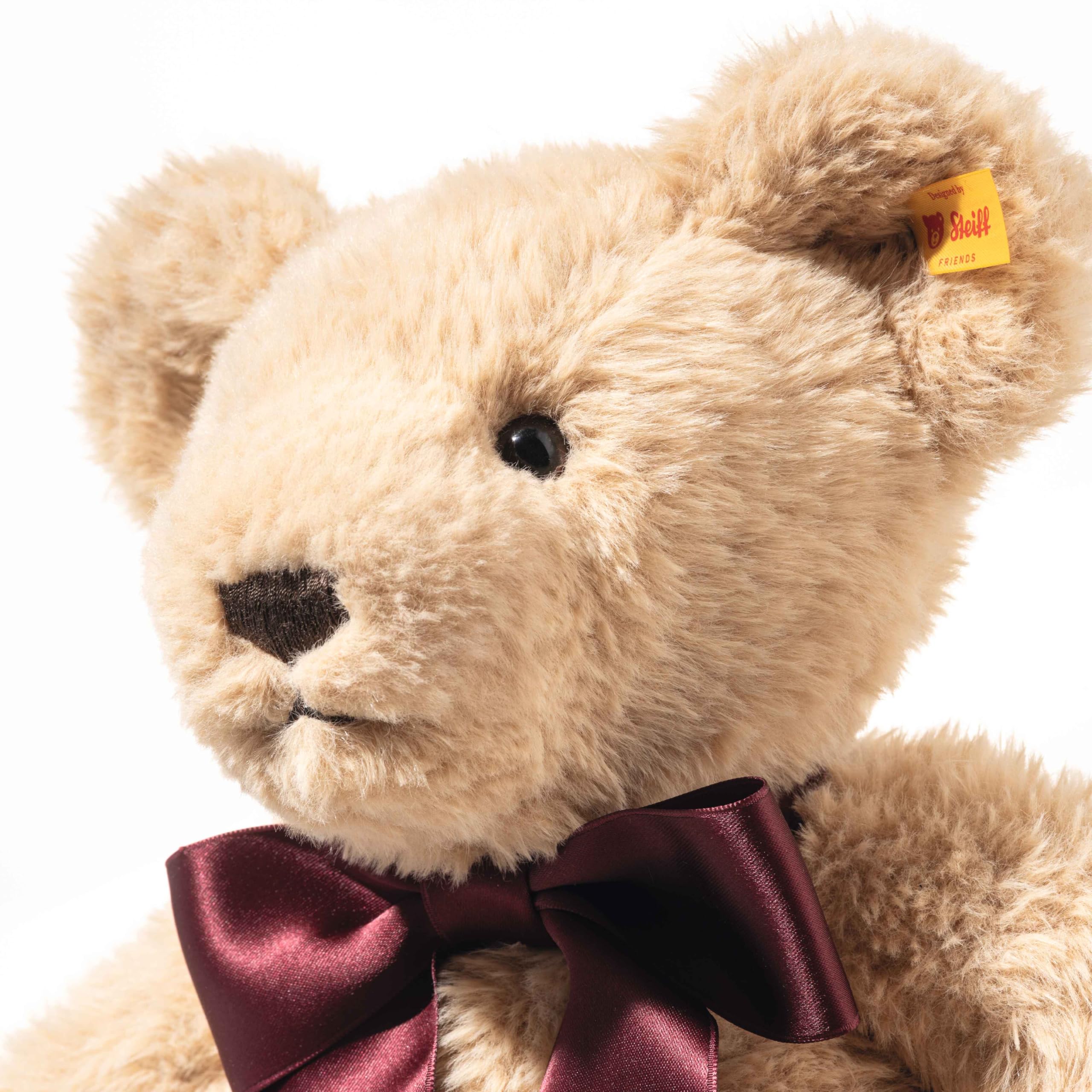 Steiff Przytulny miś roku 2027, uroczy towarzysz, dzieci, chłopcy i dziewczęta, przyjaciele, 33 cm, beżowy, 114120