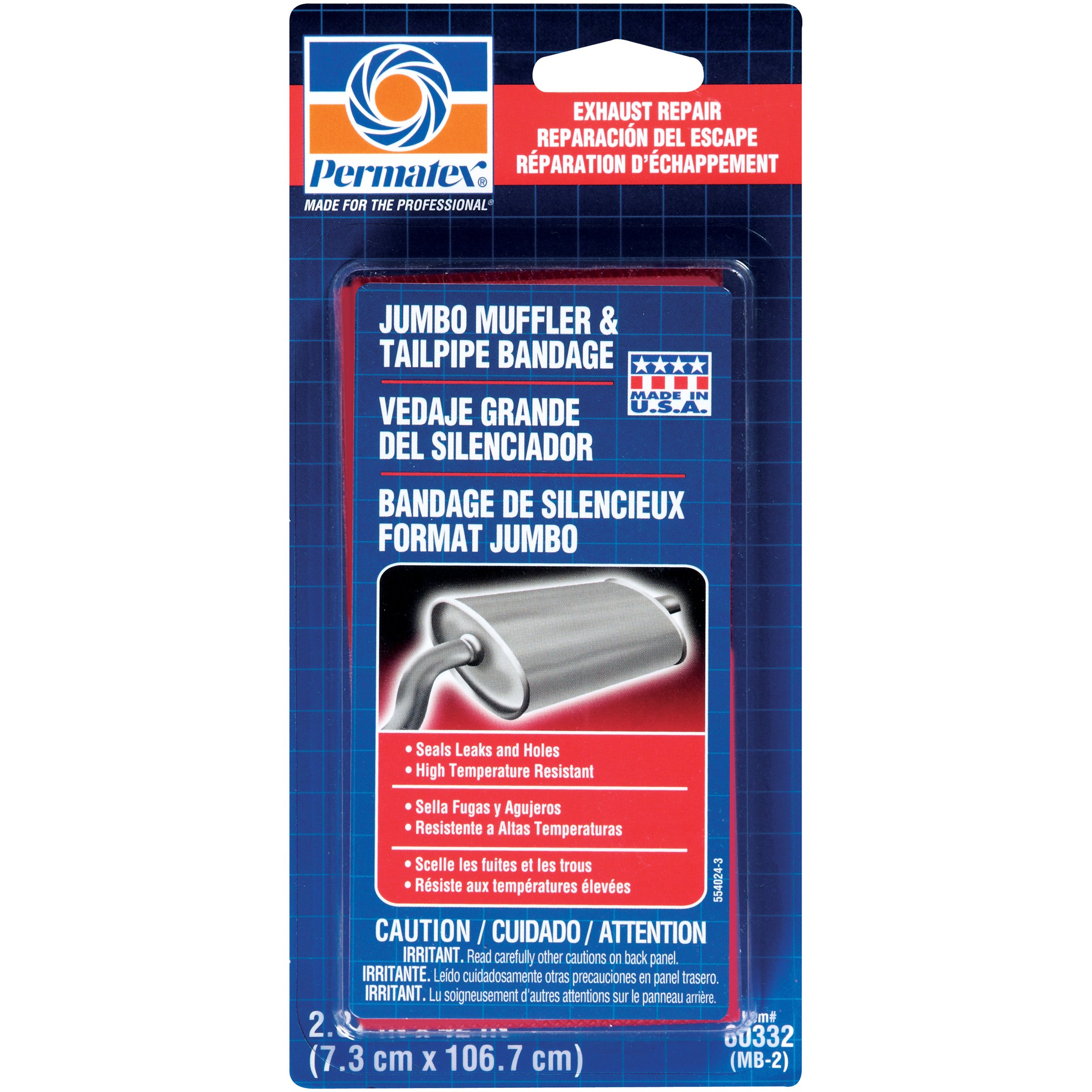 Permatex 80332 Muffler & Tailpipe Bandage, 120 sq inches