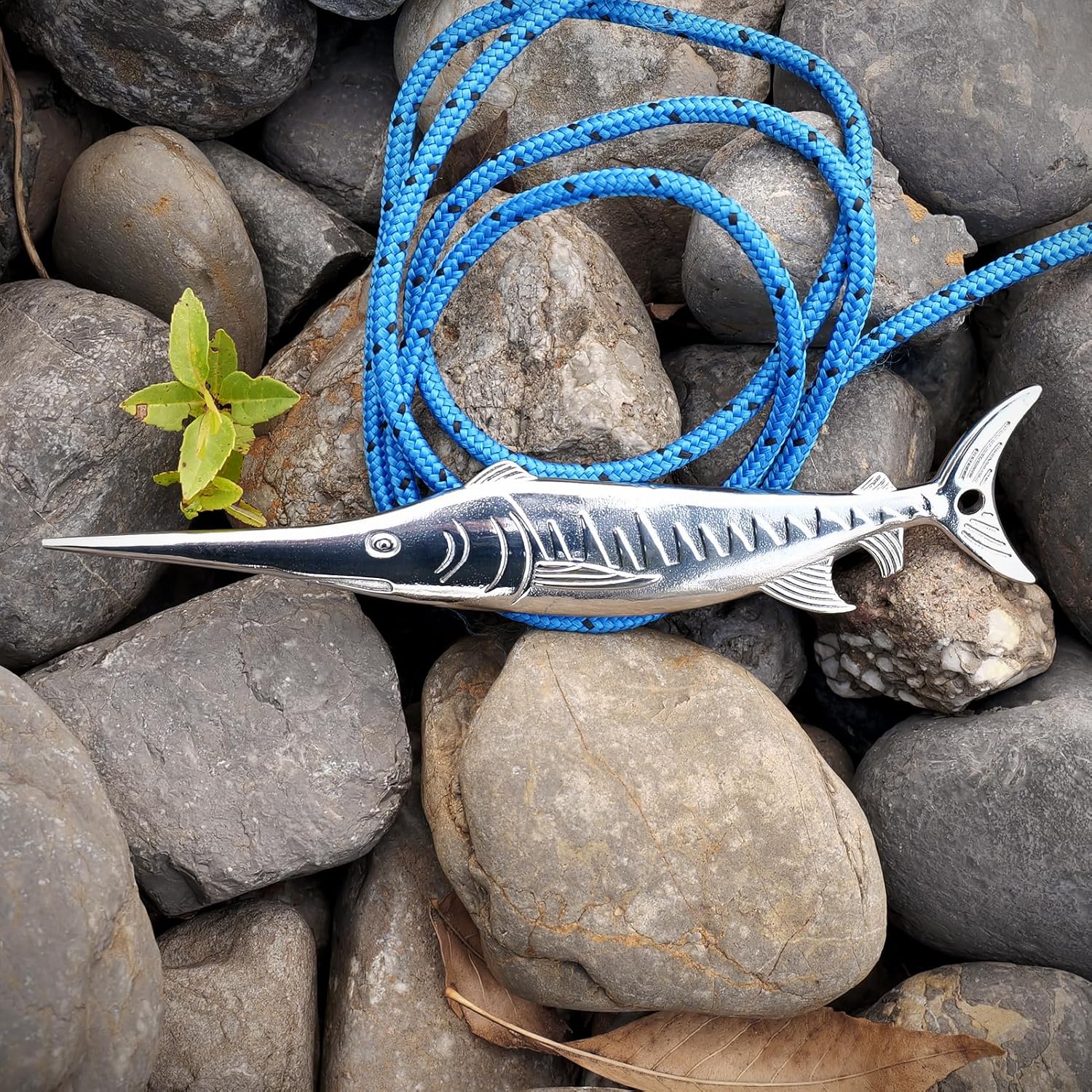 Multi-Purpose Stainless Steel Marlin Spike – Marlin Fish Replica Paracord Tool Beer Bottle Opener for Knotting Lacing and Rope Projects for Sailors Boaters DIY Users