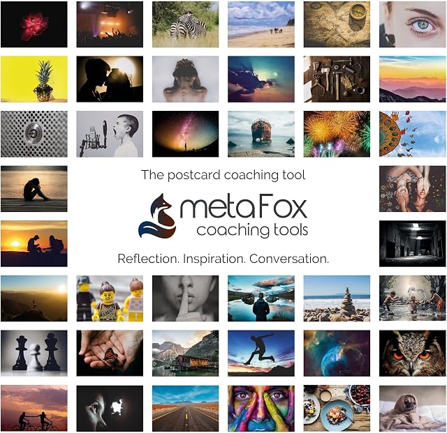 metaFox | The World of Emotions Postcard Pack | 52 Cards for Coaching and Therapy | Master Your Emotions and Develop Your Emotional Intelligence