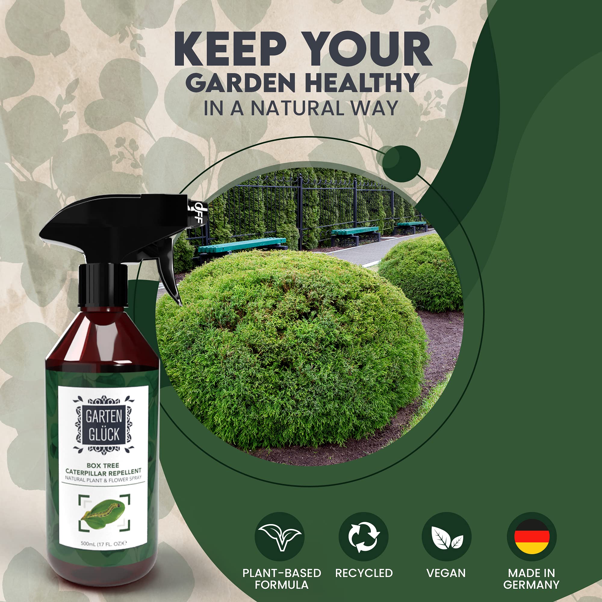 Garten Gluck Box Tree Caterpillar Spray Ideal Plant Bug Spray Box