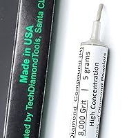 Vista 25 de TechDiamondTools - Pasta de pulido compuesto de diamante, grano de 2,000, 4-8 micrones para mármol, vidrio, metal, joyería, resina, plata, cromo