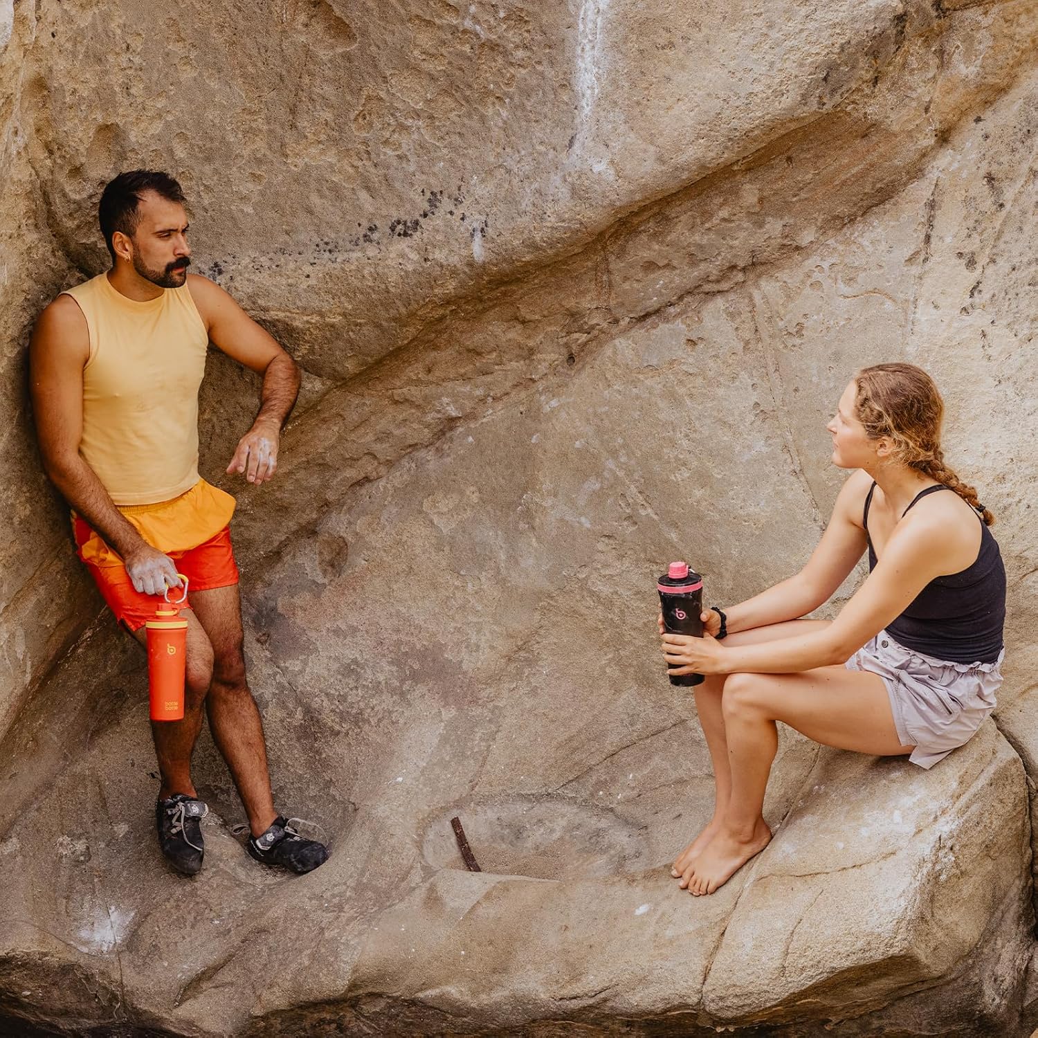 BOTTLE BOTTLE Shaker Bottle 26 oz Insulated Water Bottle for Men and Women Protein Shaker Bottles for Gym Pre Workout Metal Water Cup orangered - Image 6