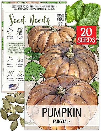 Miniatura 15 de Seed Needs Semillas de calabaza para plantar calabazas Jarrahdale azules, reliquia sin OMG y semilla de Cucurbita Maxima sin tratar para plantar un