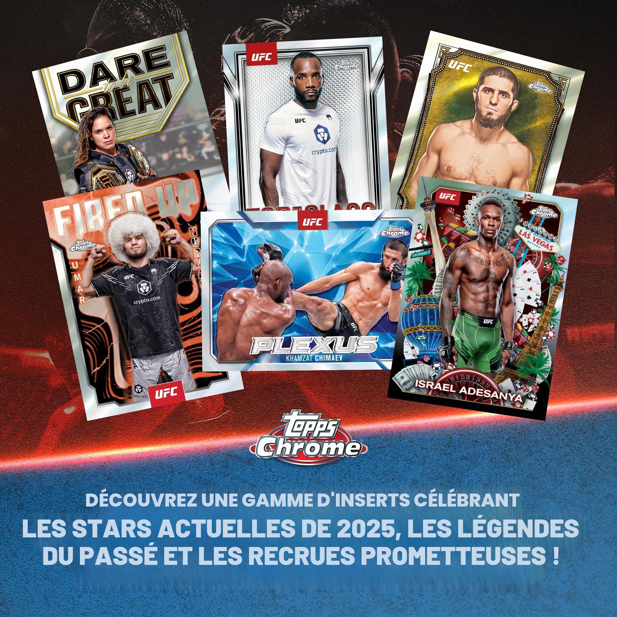 Topps 2025 Chrome UFC – Scellé en Usine – Boîte économique