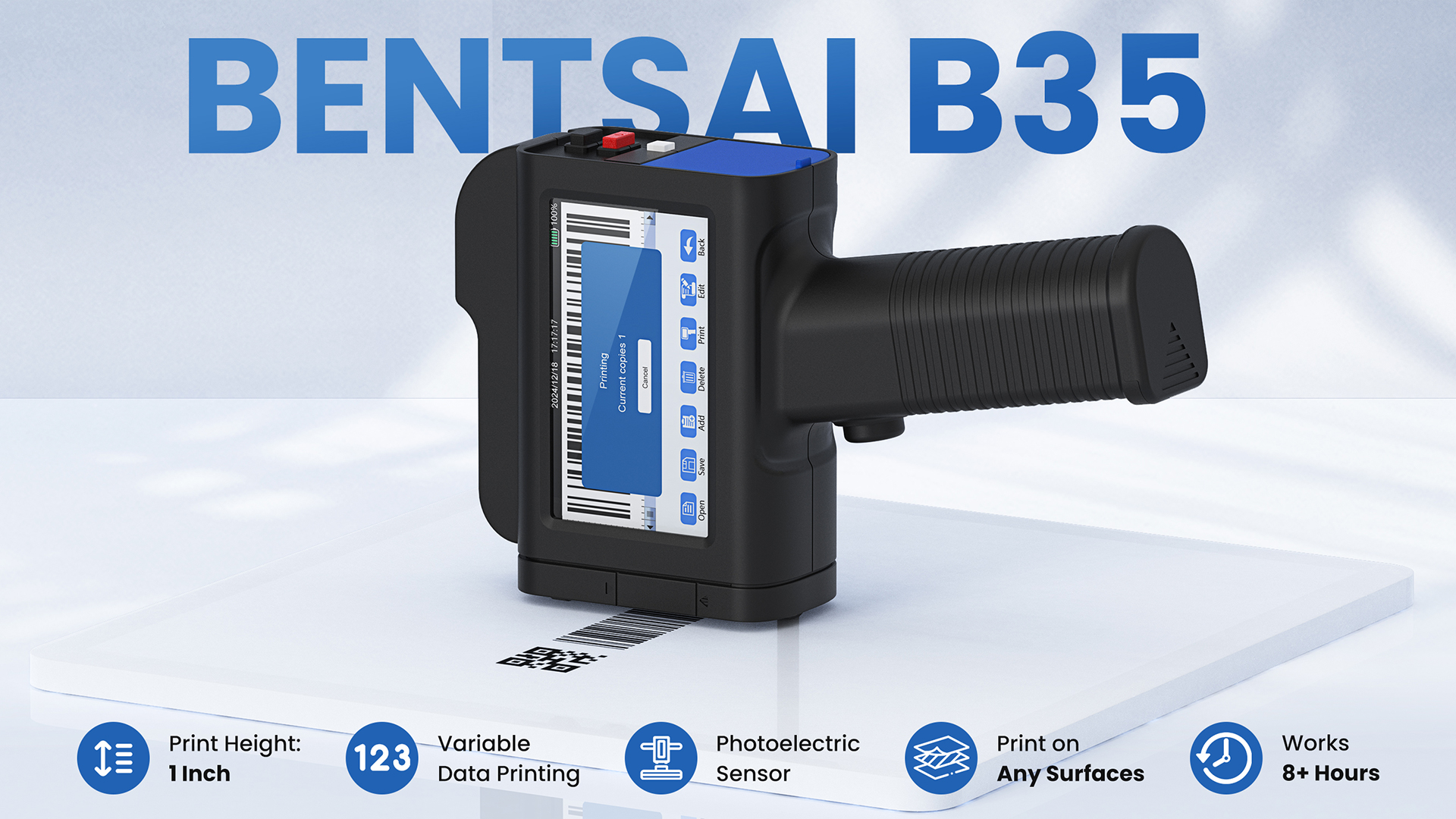 handieページです Amazon.com : BENTSAI B85 Wide Format Handheld Inkjet Printer