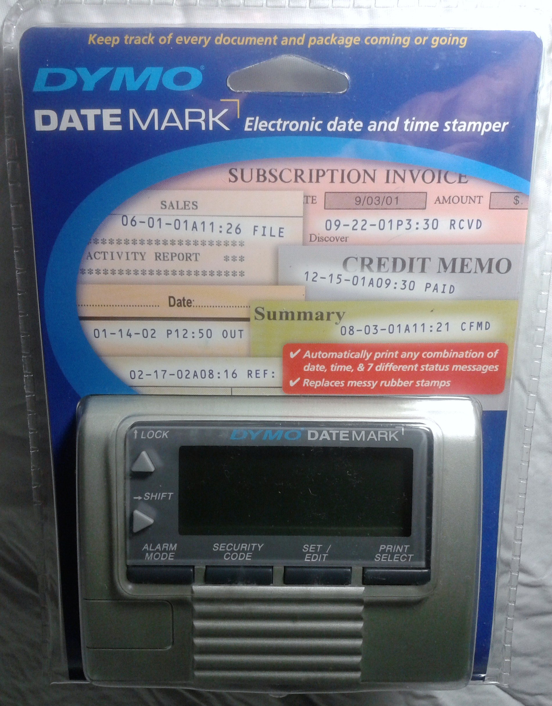 Portable Electronic Date and Time Stamp - Reiner Jetstamp 990 Inkjet Stamp