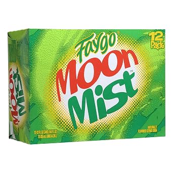 Faygo Moon Mist | 12-Pack of 12oz Cans | Citrus Soda with Lemon-Lime Kick | Caffeinated | Bright & Refreshing