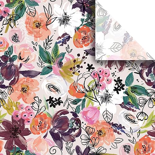 Jillson Roberts Papel de seda impreso de alta calidad, 240 hojas, 20 x 30 pulgadas, ramitas y cordel