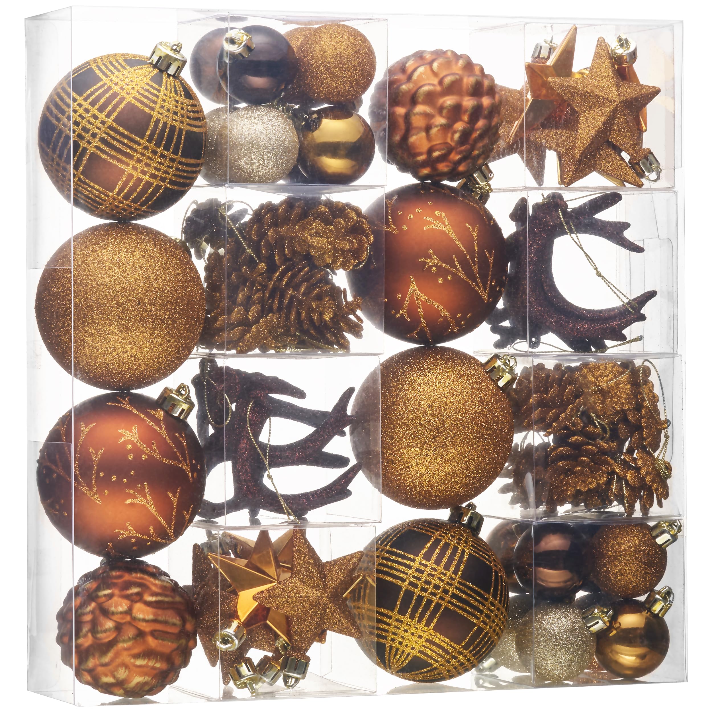 Décorations de Noël incassables pour sapin : finis les bris de verre avec ce lot bronze
